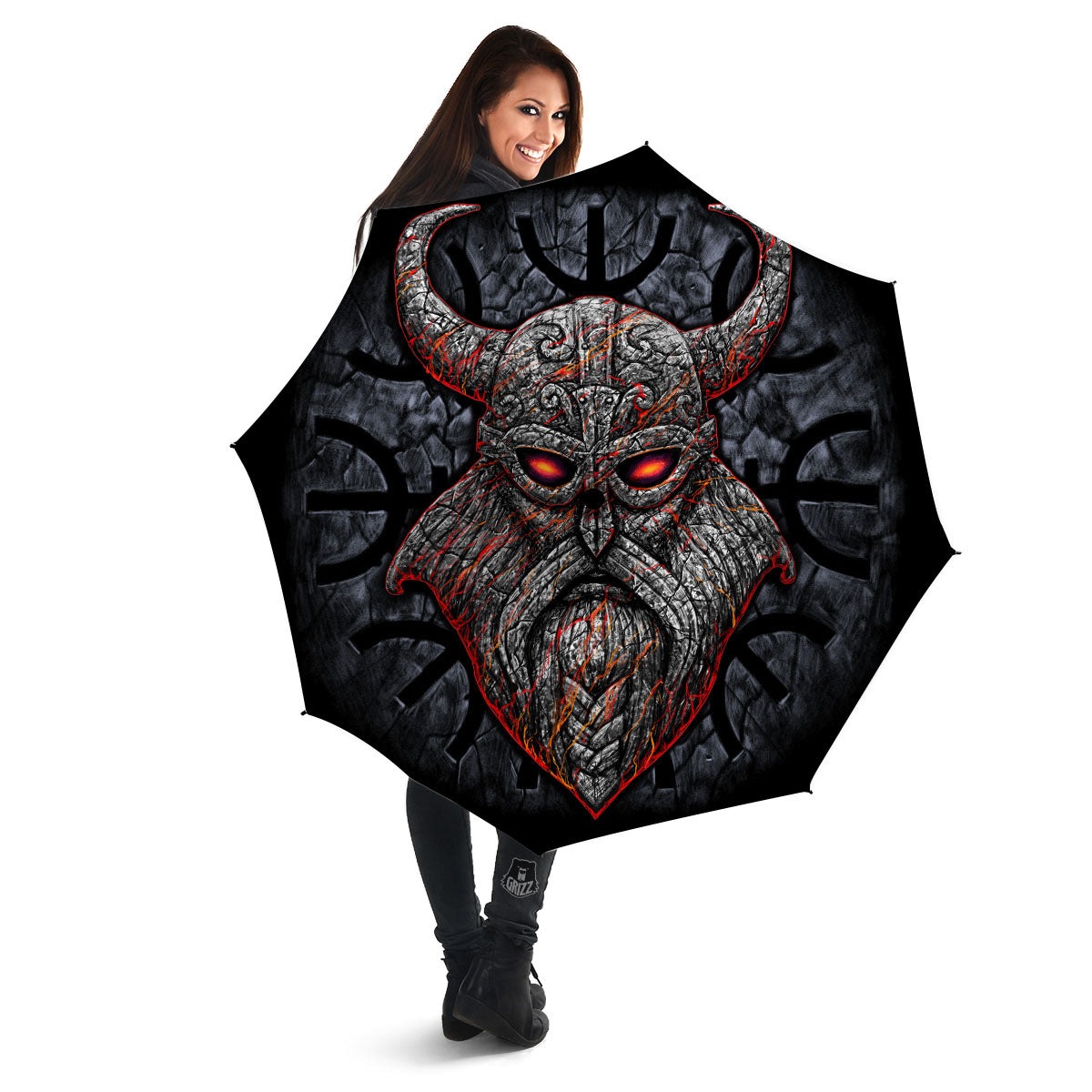 God Odin Ancient Viking Norse Print Umbrella-grizzshop