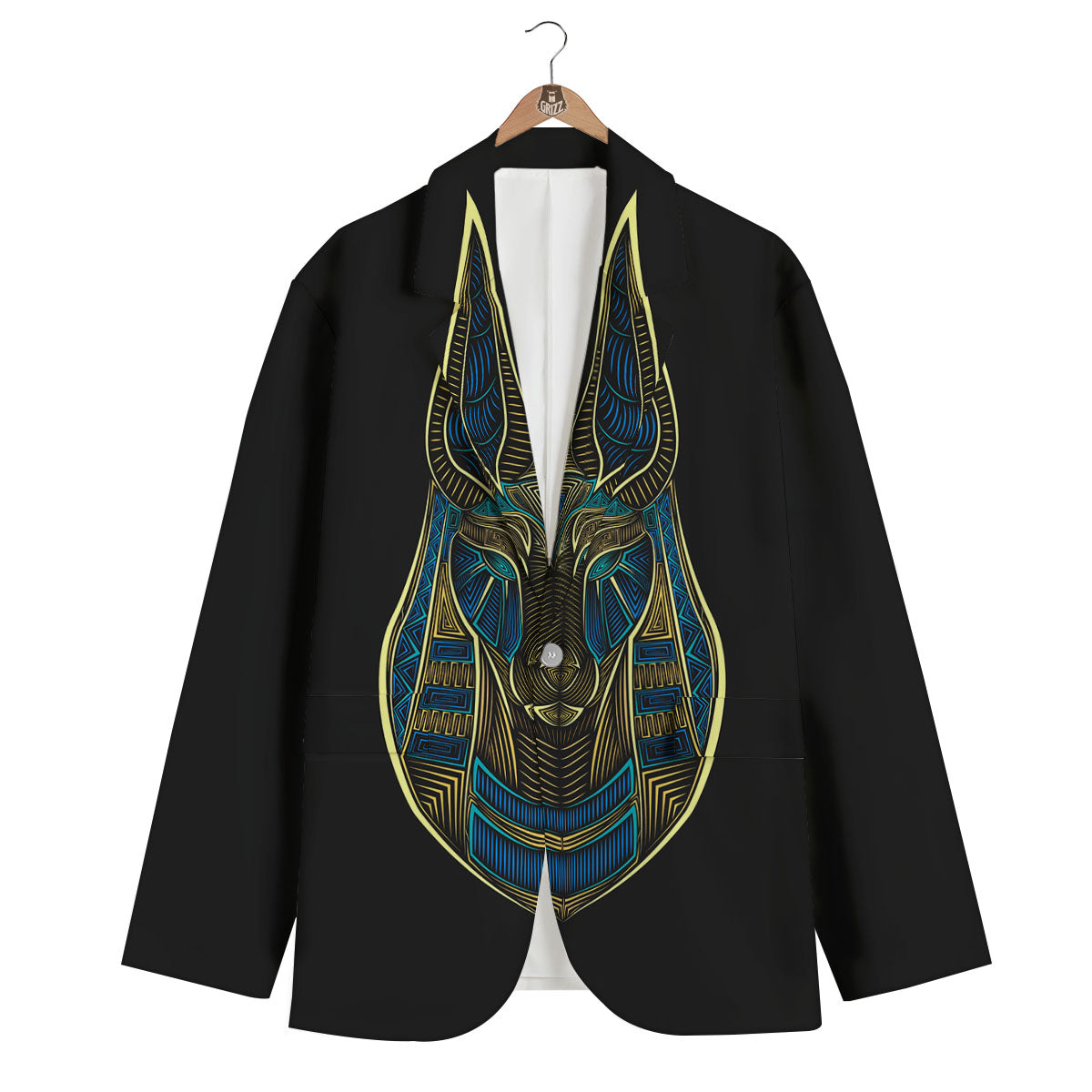 Gods Ancient Egyptian Print Men's Blazer-grizzshop