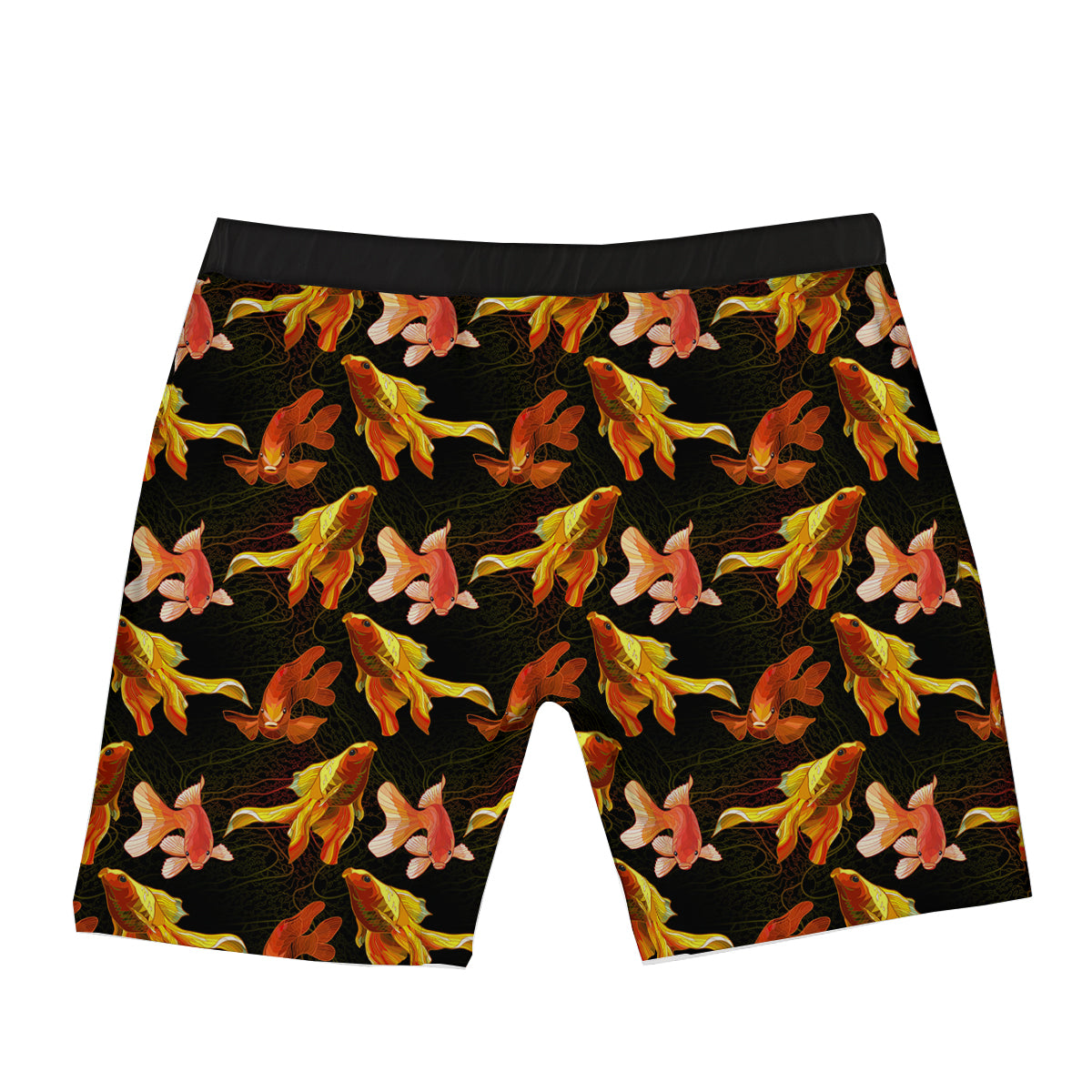 Gold Fish Drawing Print Pattern Boxer Briefs-grizzshop