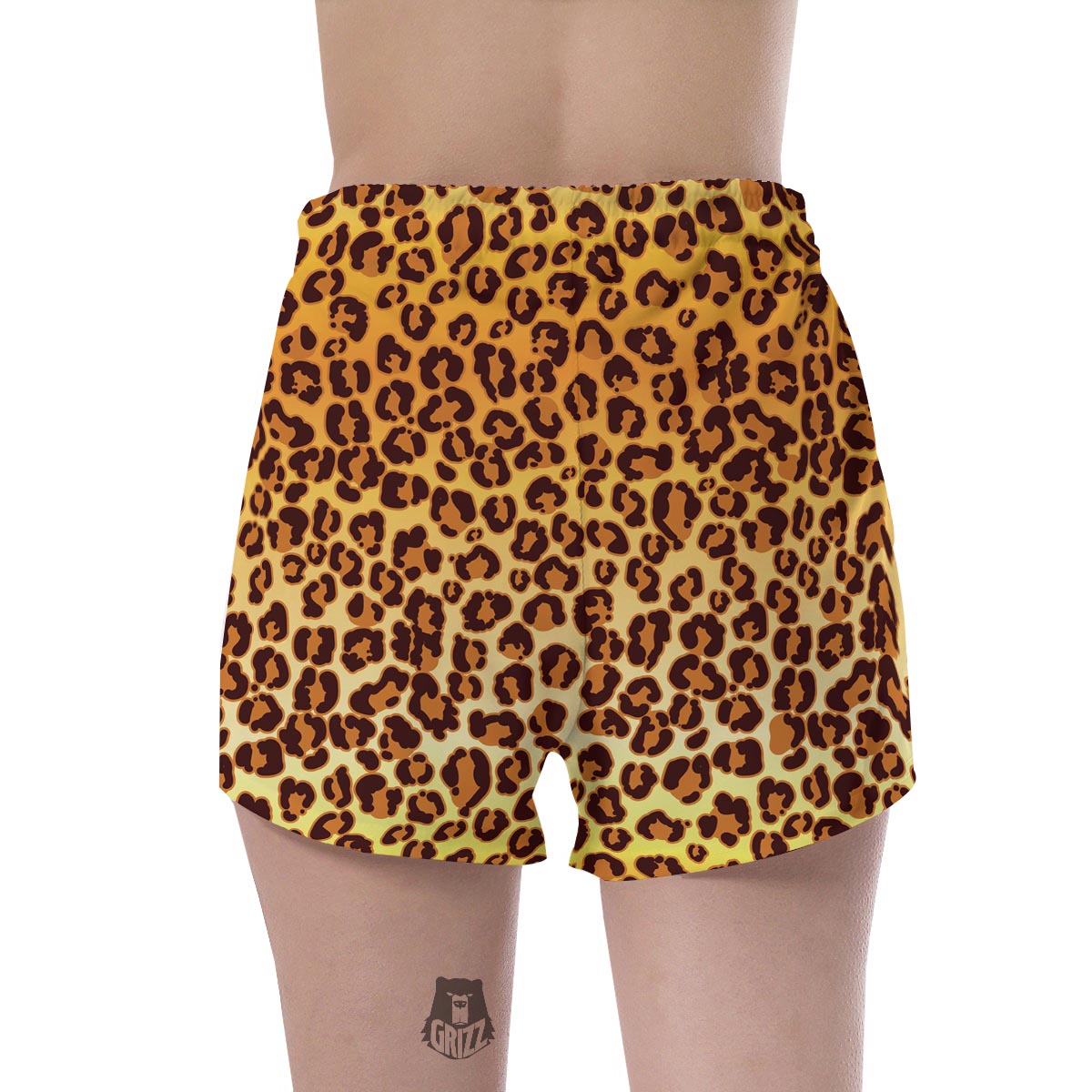 Gold Leopard Women's Shorts-grizzshop