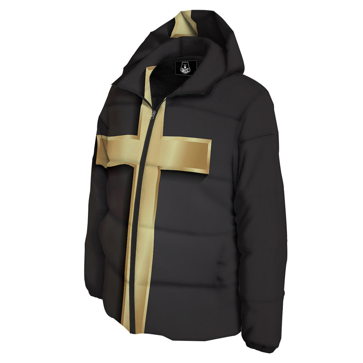 Golden Cross Classic Print Down Jacket-grizzshop