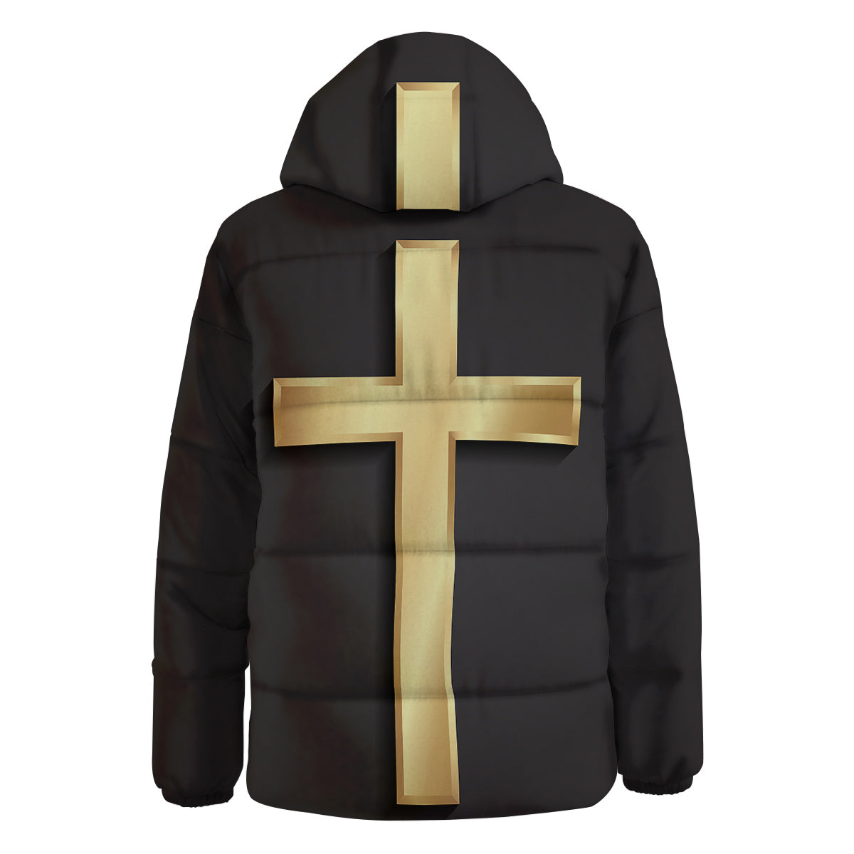 Golden Cross Classic Print Down Jacket-grizzshop