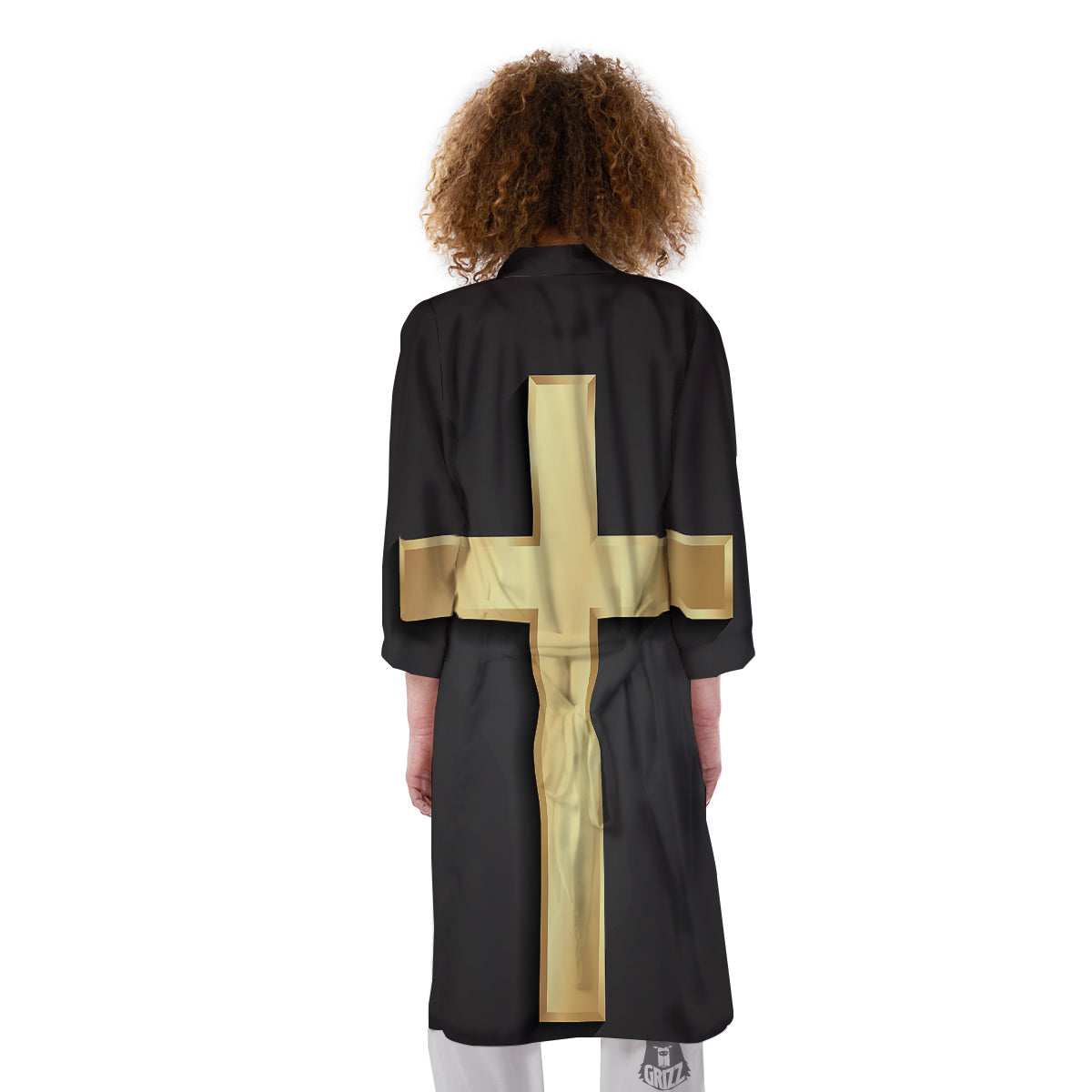 Golden Cross Classic Print Kimono-grizzshop