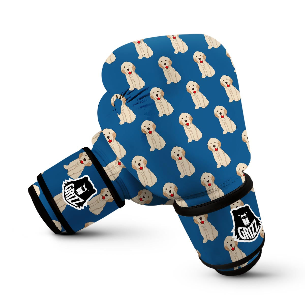Golden Retriever Print Pattern Boxing Gloves-grizzshop