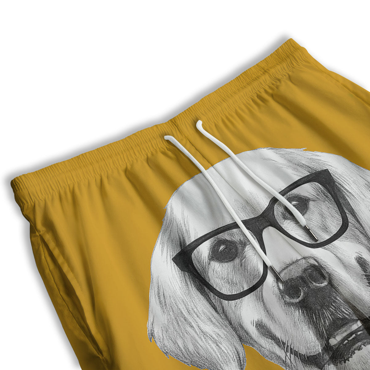Hockey Equipment Print Pattern Men's Athletic Shorts