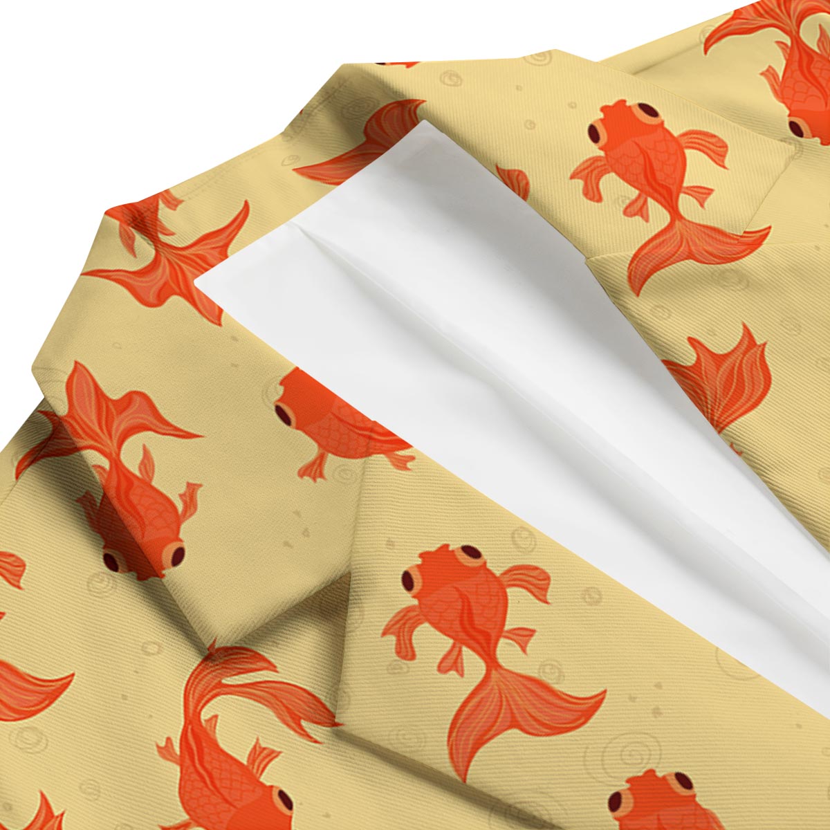 Goldfish Pattern Print Men's Blazer-grizzshop