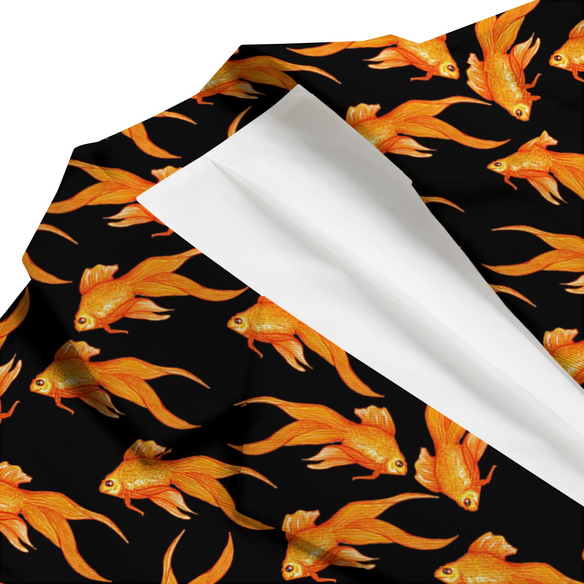Goldfish Print Pattern Men's Blazer-grizzshop