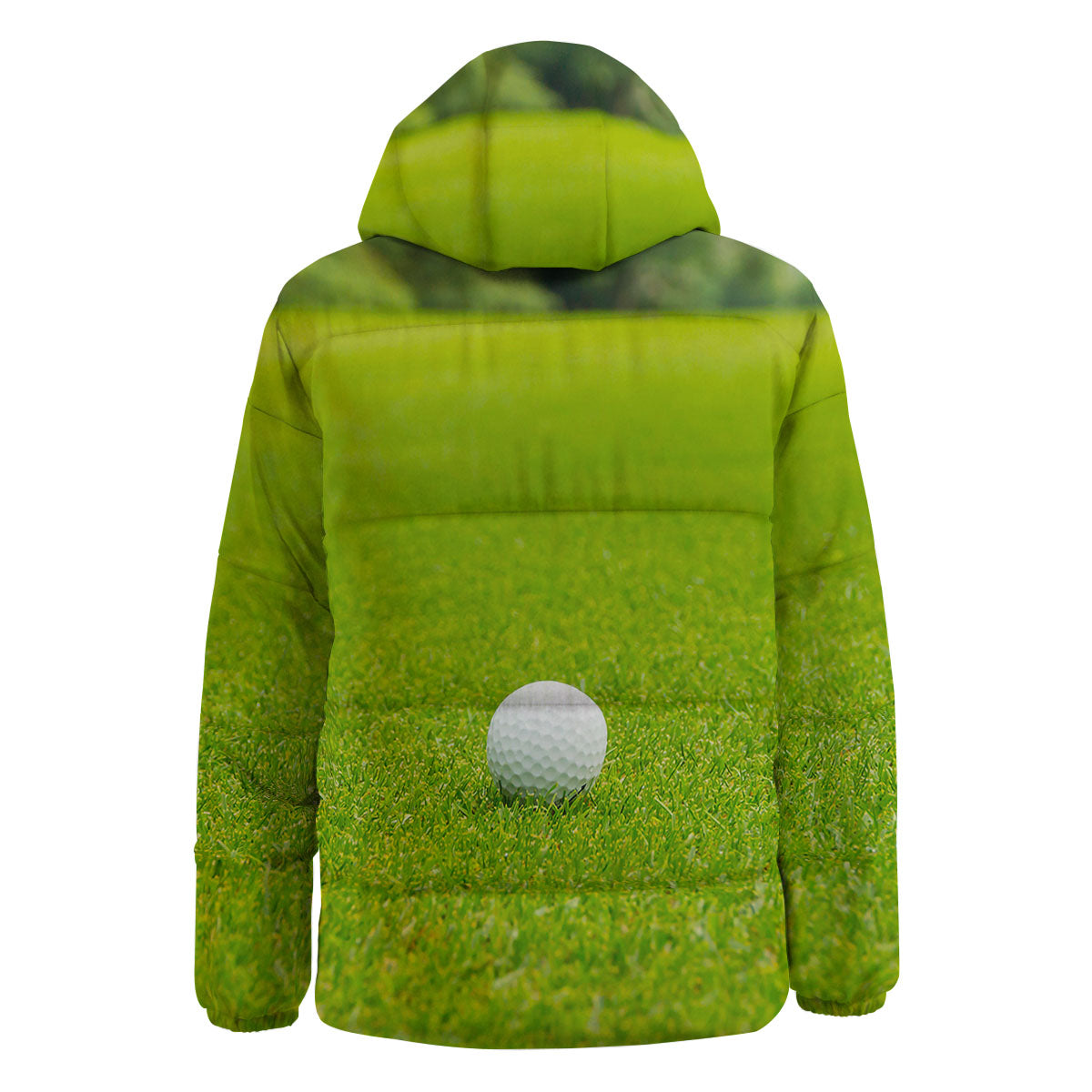 Golf Area Print Down Jacket-grizzshop