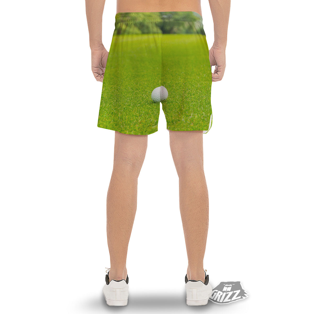 Golf Area Print Men's Gym Shorts-grizzshop