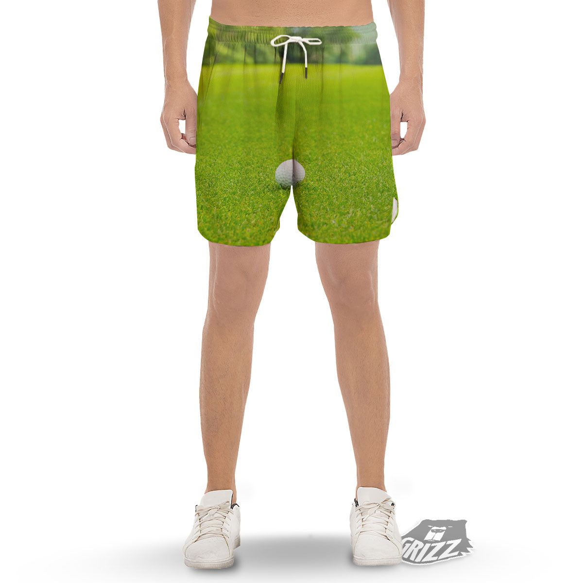 Golf Area Print Men's Gym Shorts-grizzshop