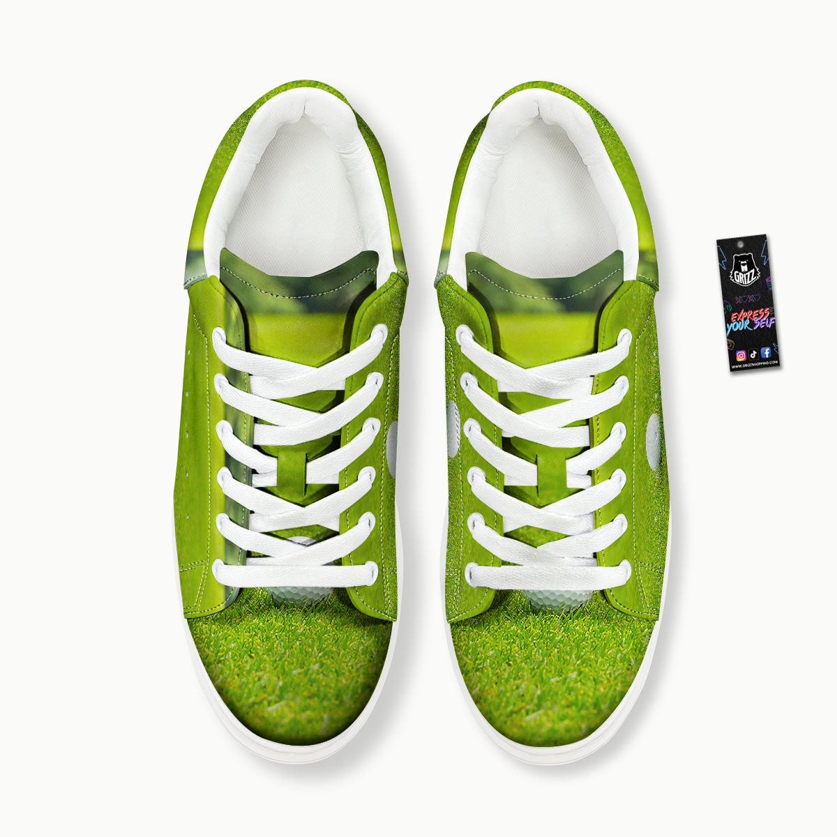 Golf Area Print Platform Shoes-grizzshop