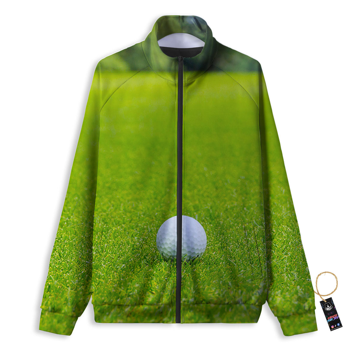 Golf Area Print Track Jacket-grizzshop