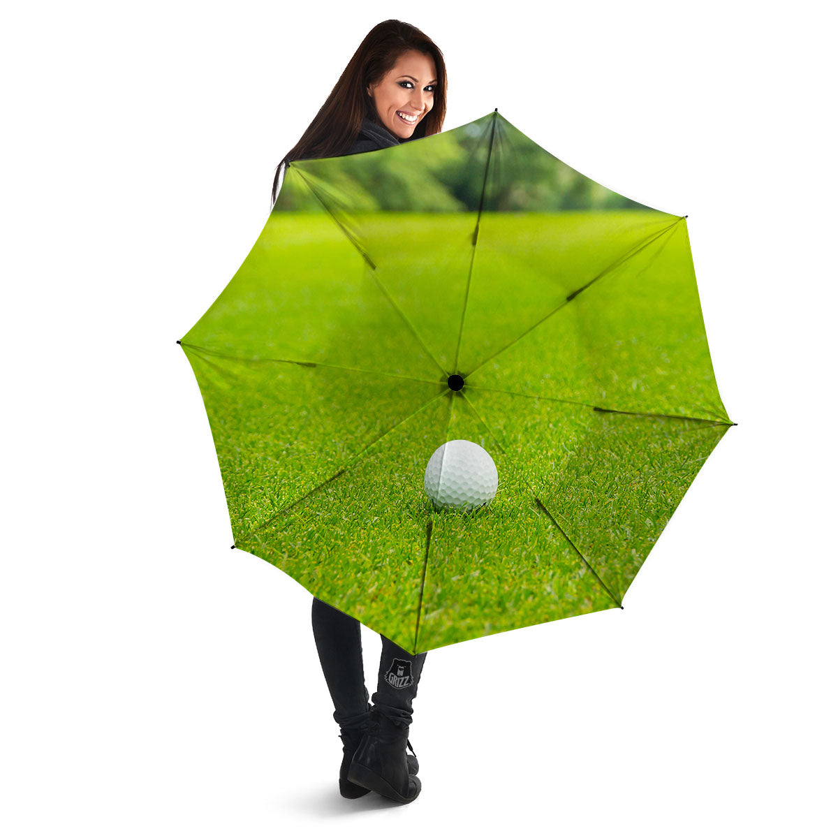 Golf Area Print Umbrella-grizzshop