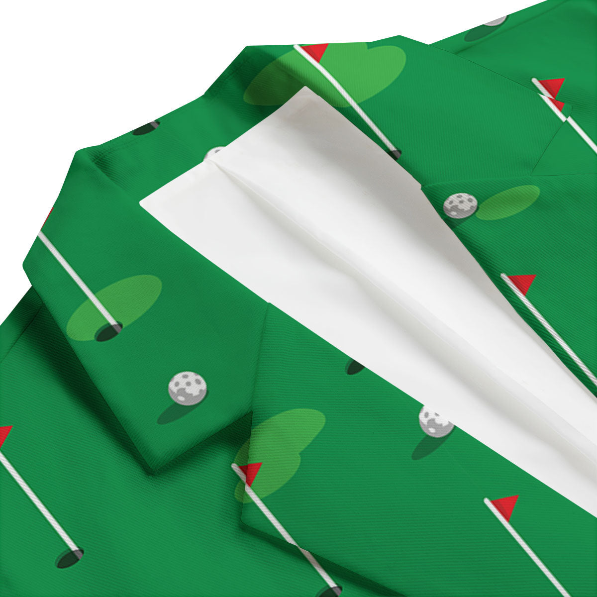 Golf Ball Green Print Pattern Men's Blazer-grizzshop