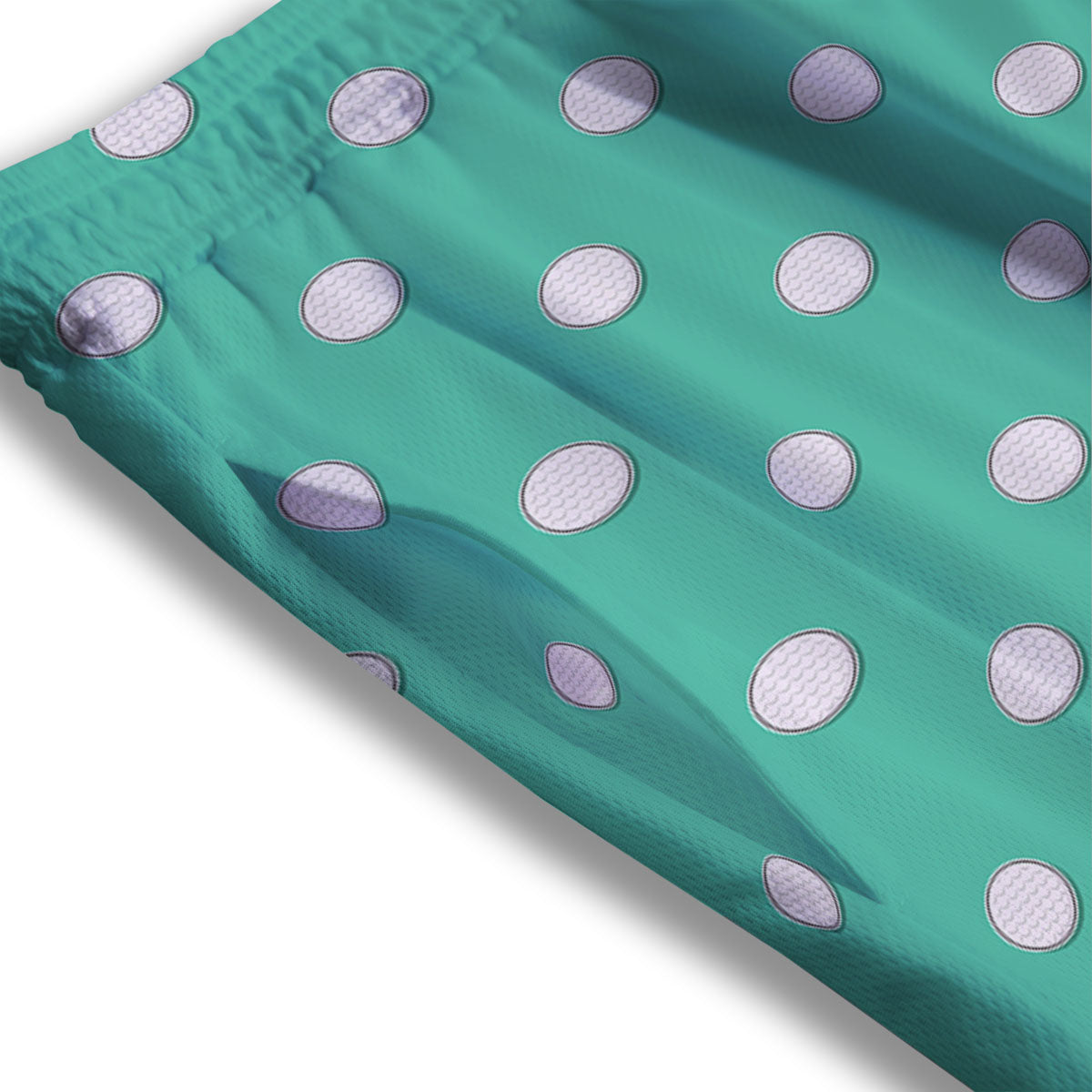 Golf Ball Print Pattern Mesh Shorts-grizzshop