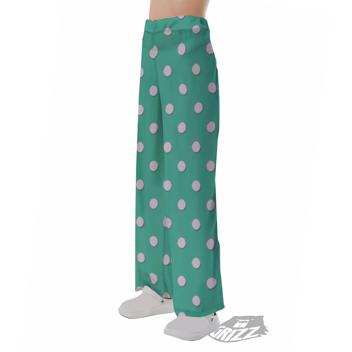 Golf Ball Print Pattern Pajama Pants-grizzshop