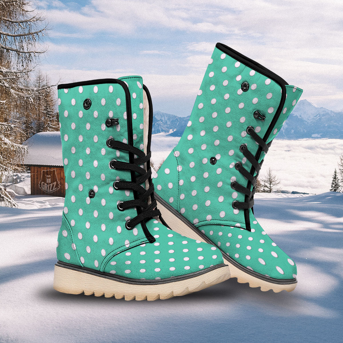 Golf Ball Print Pattern Snow Boots-grizzshop