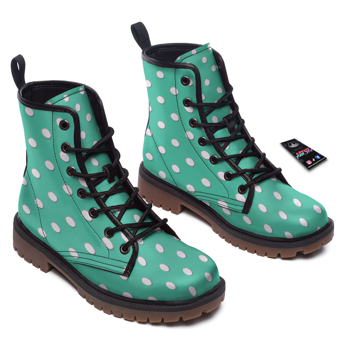 Golf Ball Print Pattern Work Boots-grizzshop