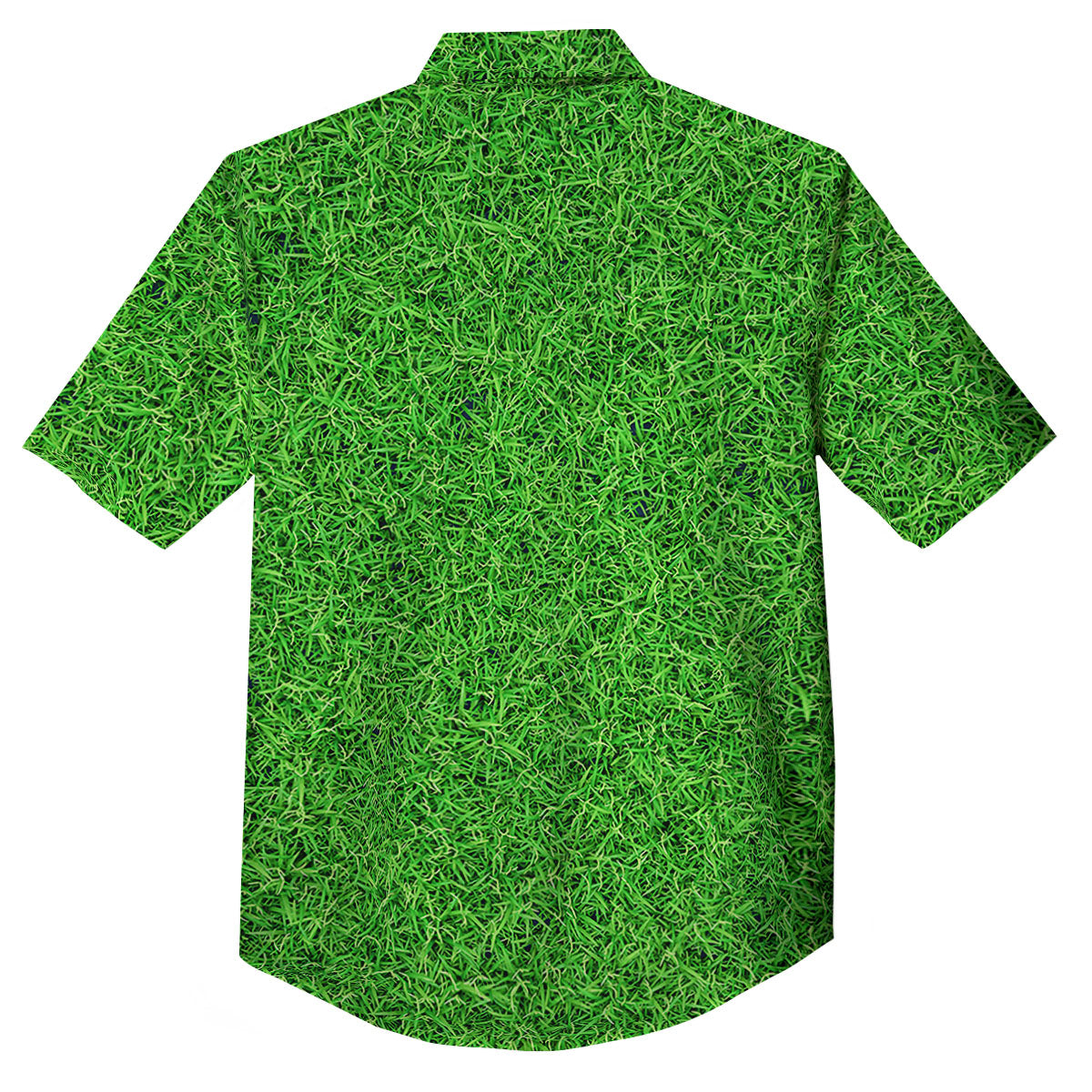 Golf Grass Print Button Up Shirt-grizzshop