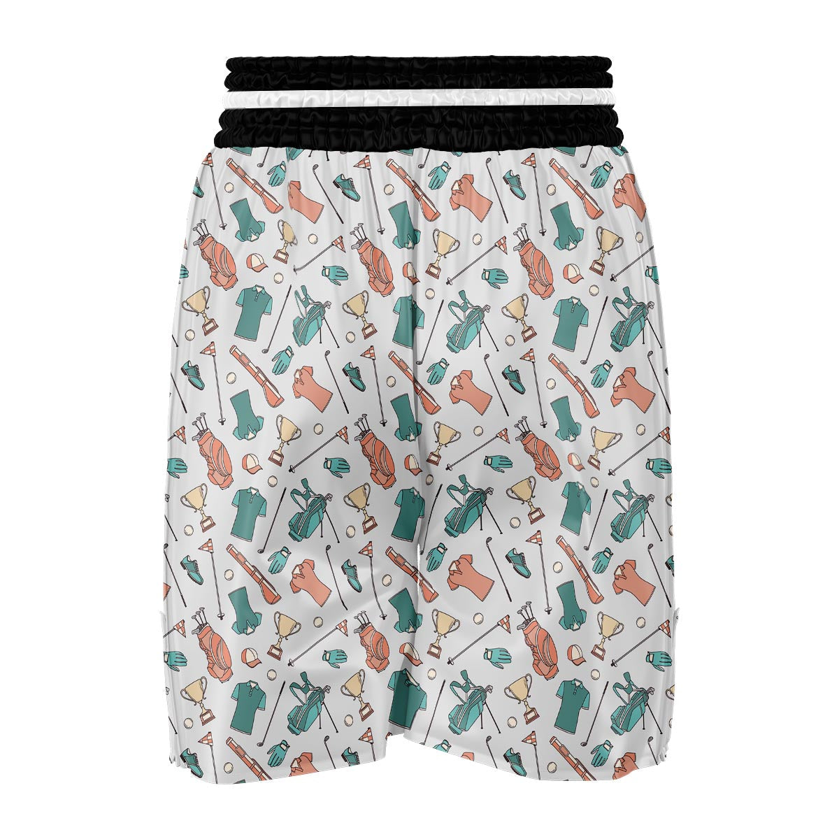 Golf Pattern Print Boxing Shorts-grizzshop