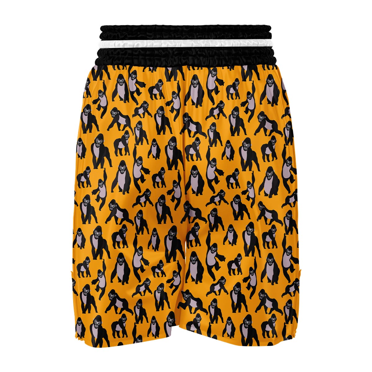 Gorilla Pattern Print Boxing Shorts-grizzshop