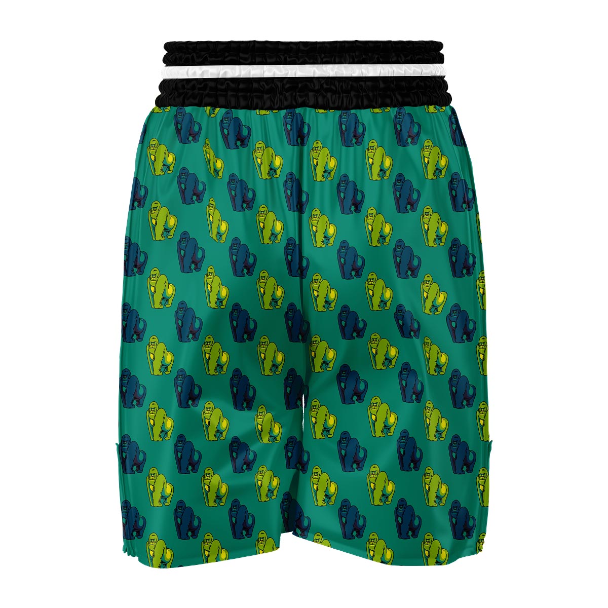 Gorilla Print Pattern Boxing Shorts-grizzshop
