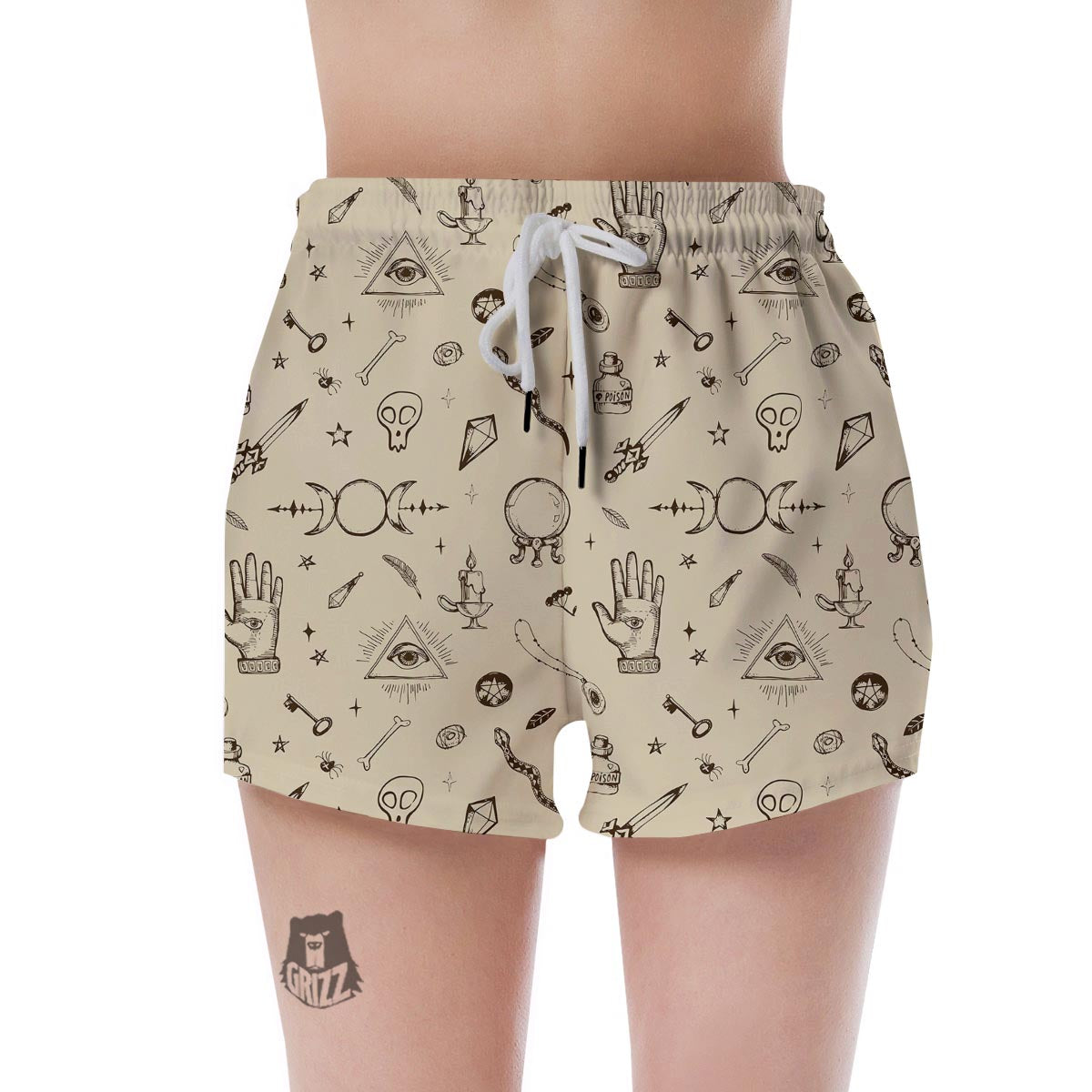 Gothic Witch Women's Shorts-grizzshop