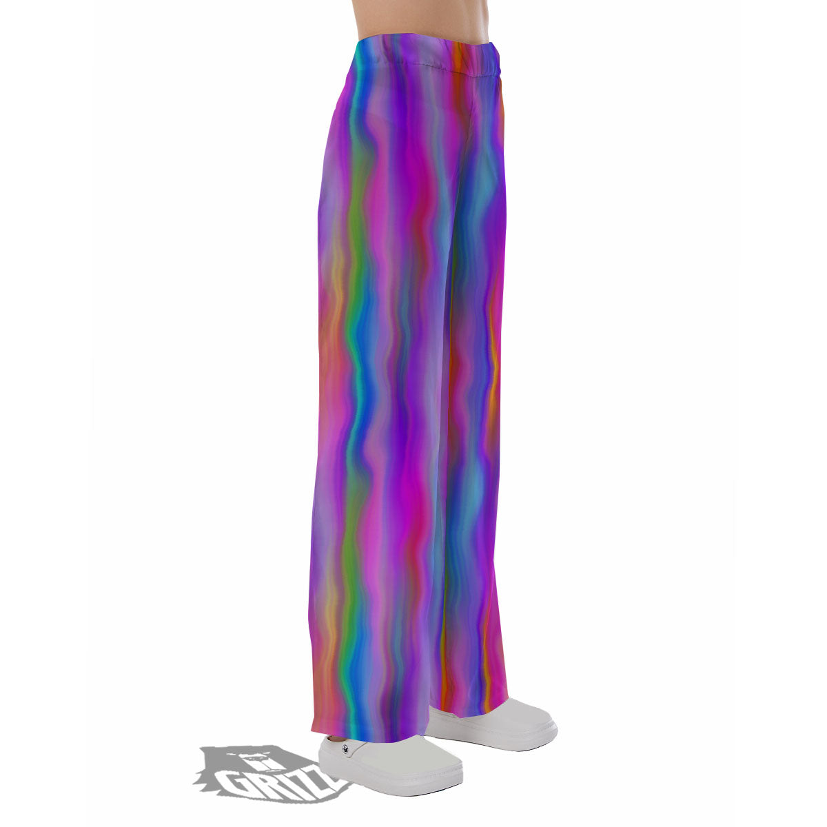 Gradient Psychedelic Print Pattern Pajama Pants-grizzshop