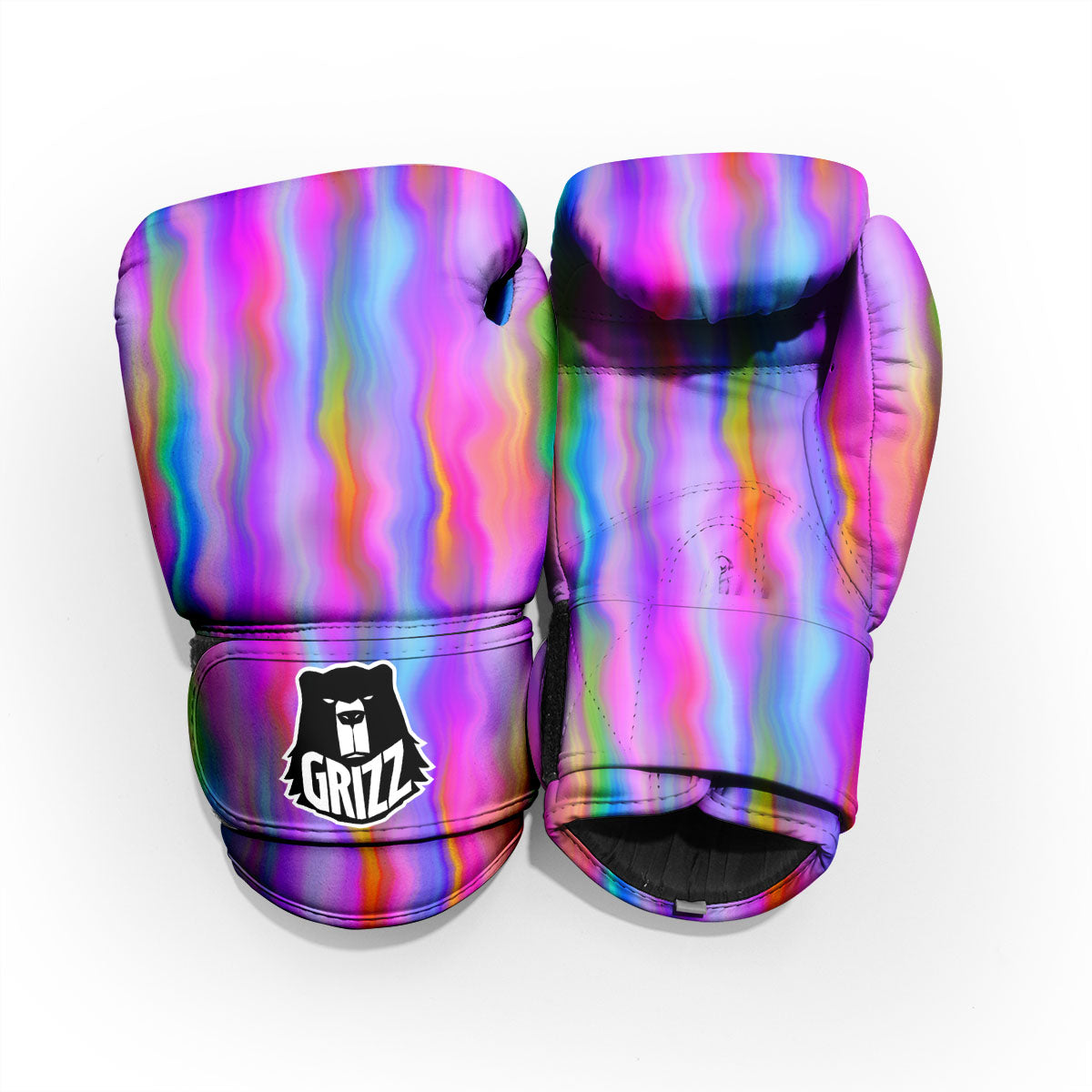 Gradient Psychedelic Print Pattern Pro Boxing Glove