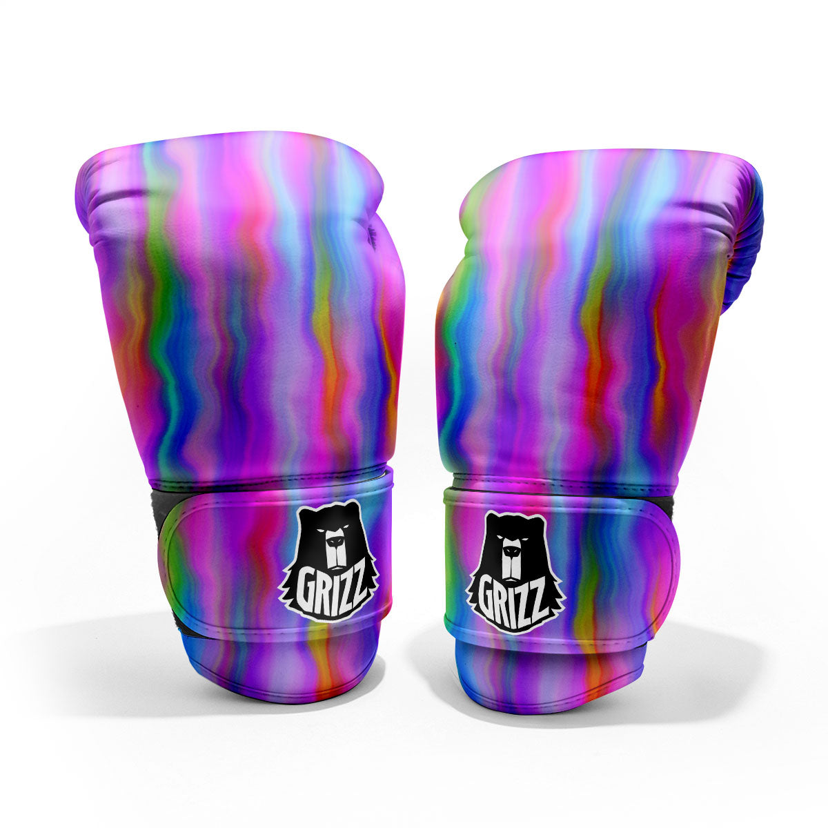 Gradient Psychedelic Print Pattern Pro Boxing Glove