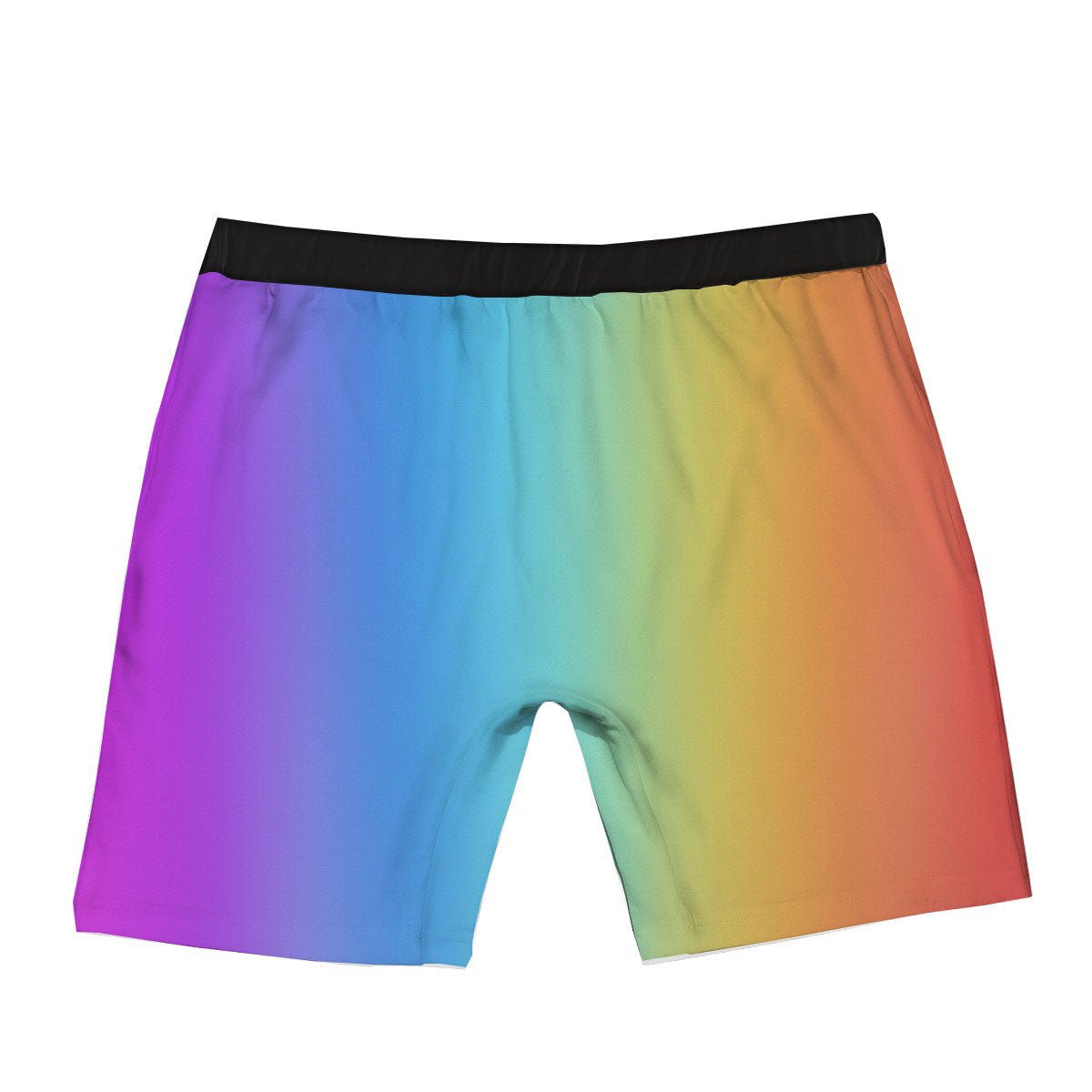 Gradient Rainbow Print Pattern Boxer Briefs-grizzshop
