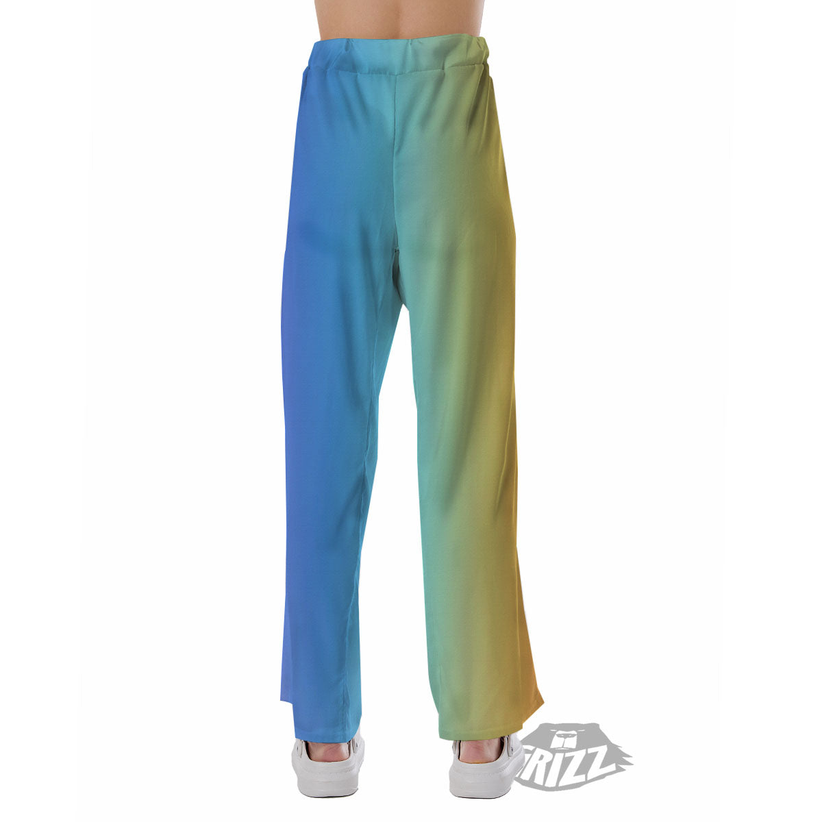 Gradient Rainbow Print Pattern Pajama Pants-grizzshop