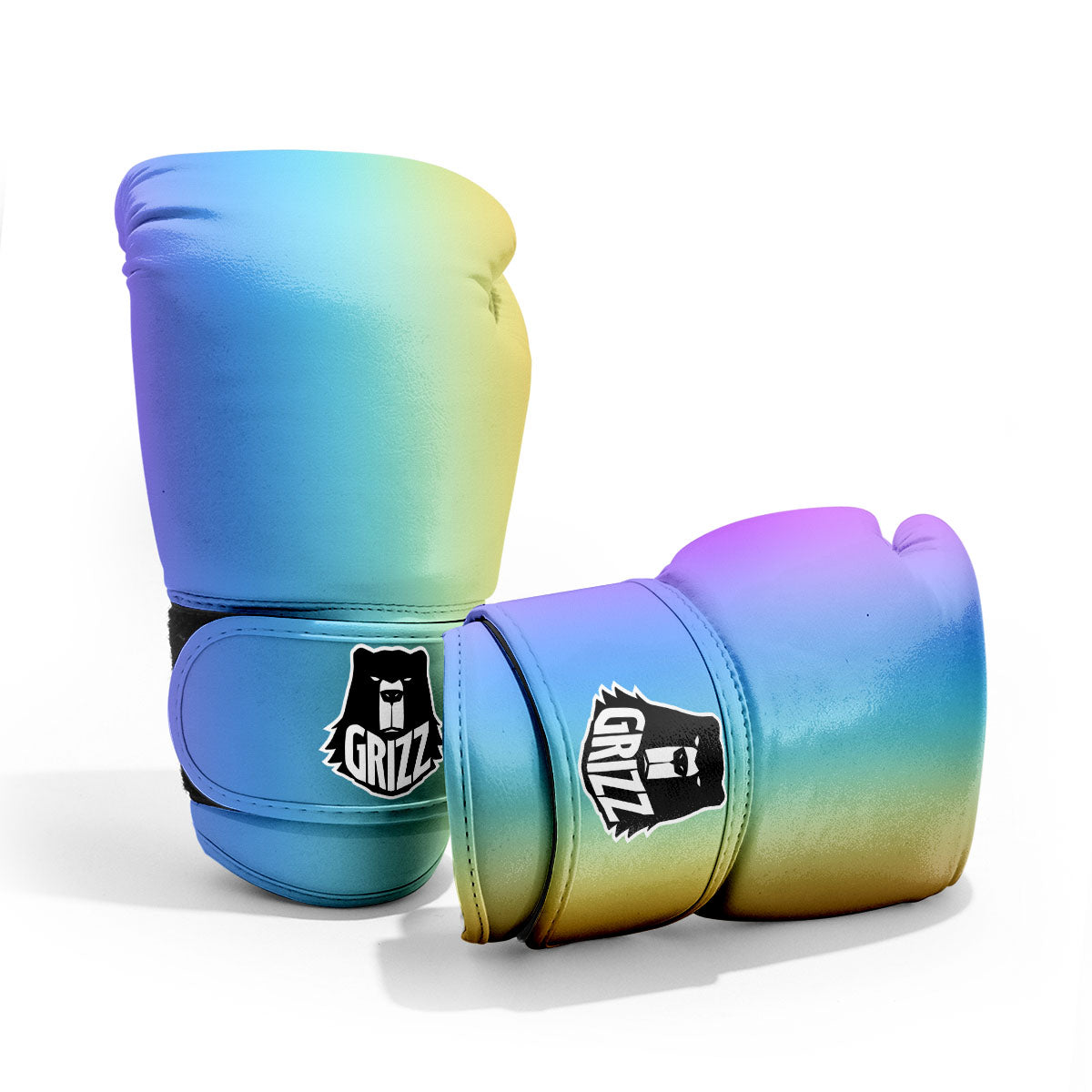Gradient Rainbow Print Pattern Pro Boxing Glove