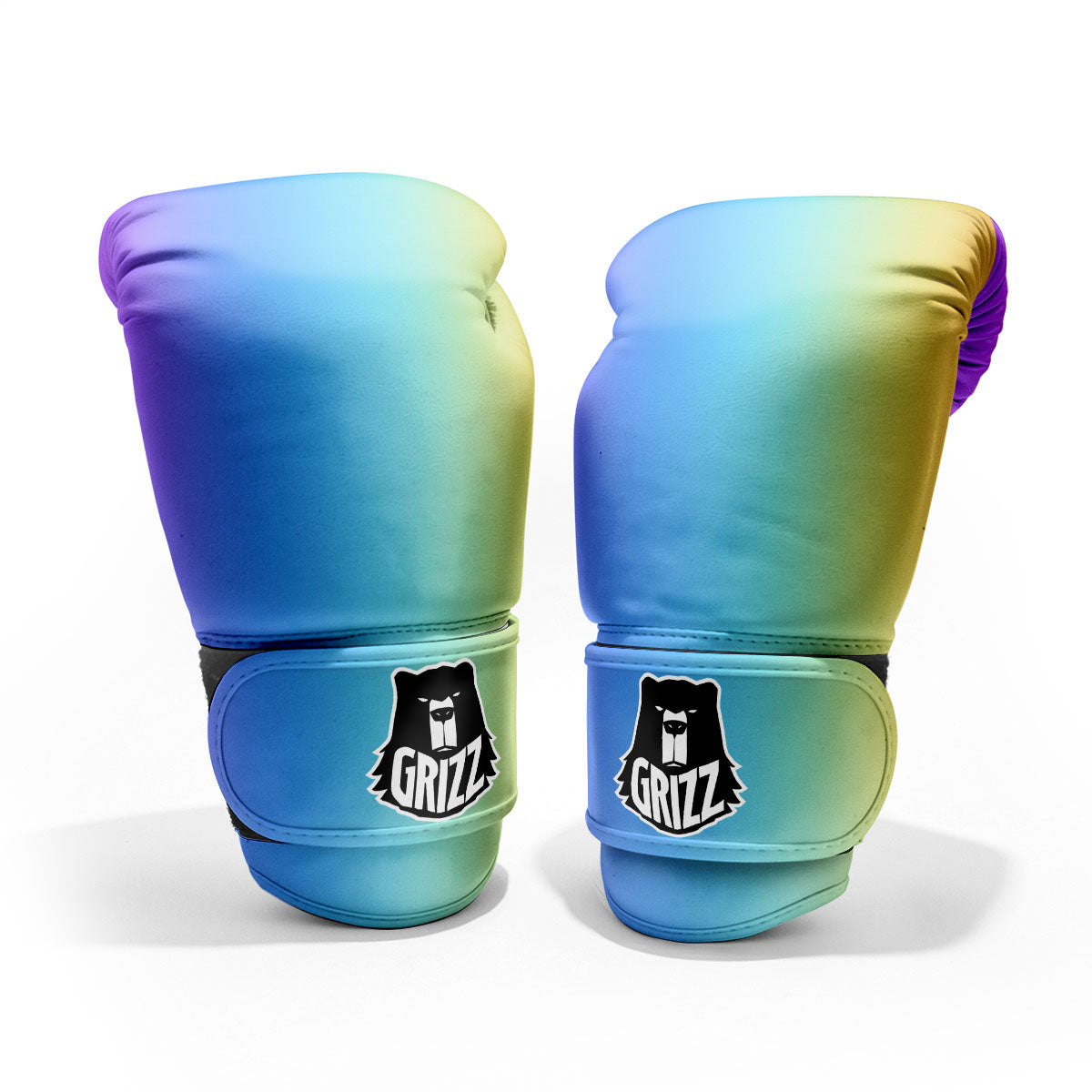 Gradient Rainbow Print Pattern Pro Boxing Glove