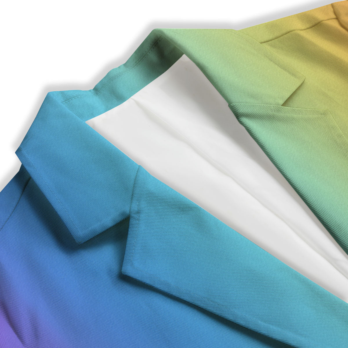 Gradient Rainbow Print Pattern Women's Blazer-grizzshop