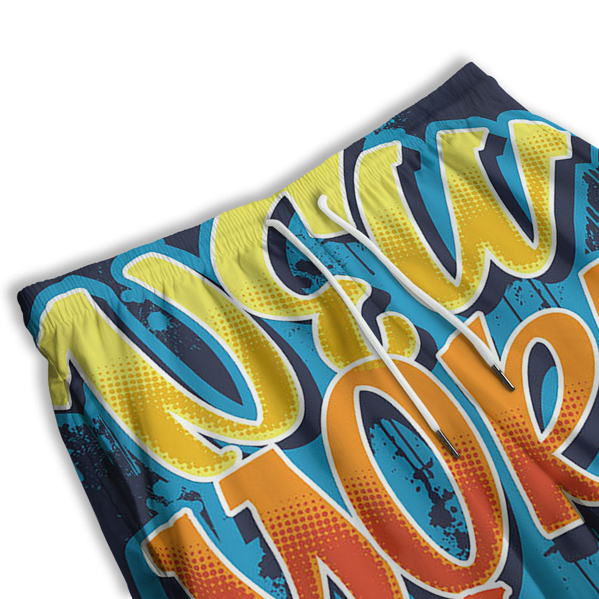 Graffiti NYC Print Men's Athletic Shorts