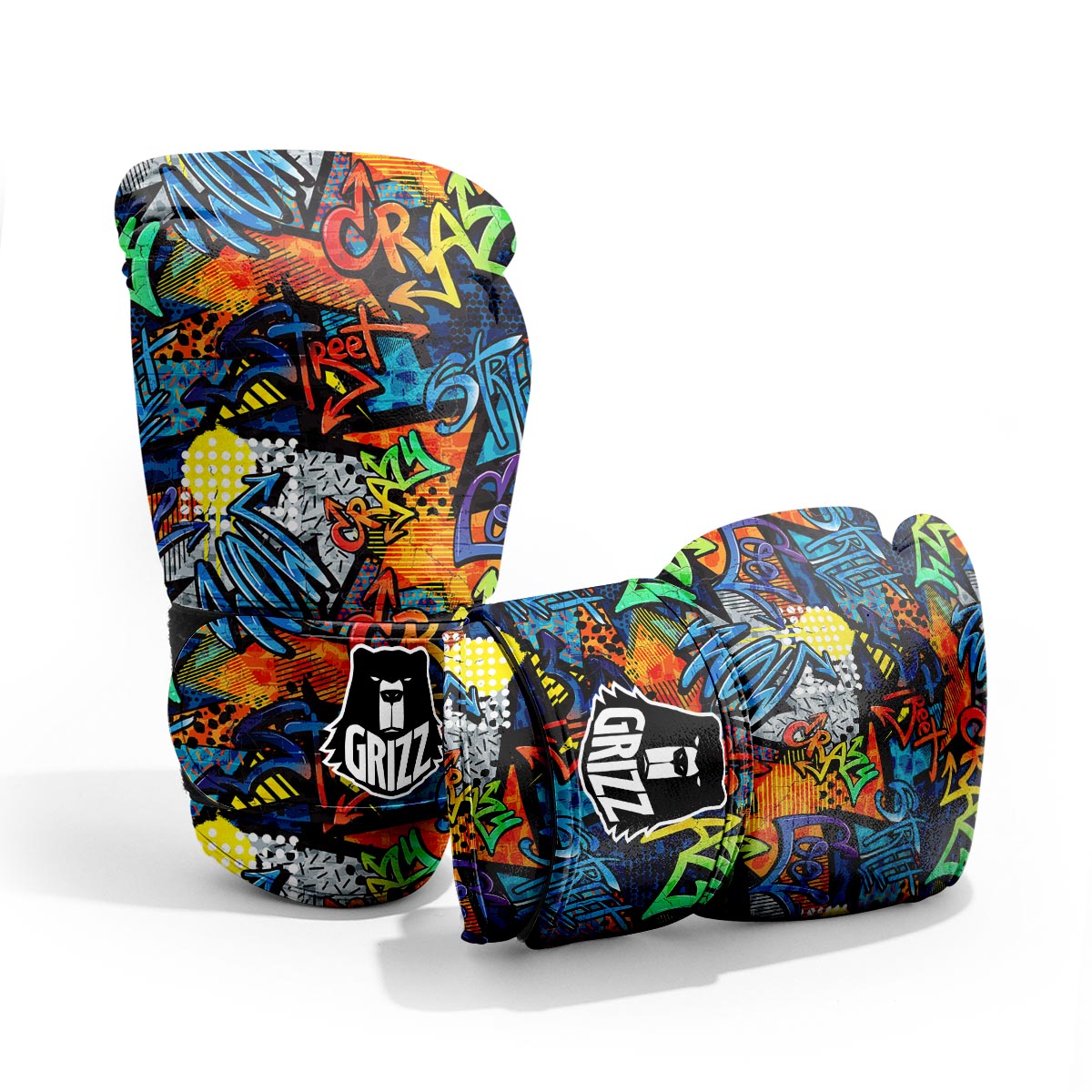 Graffiti Retro Print Pattern Pro Boxing Glove