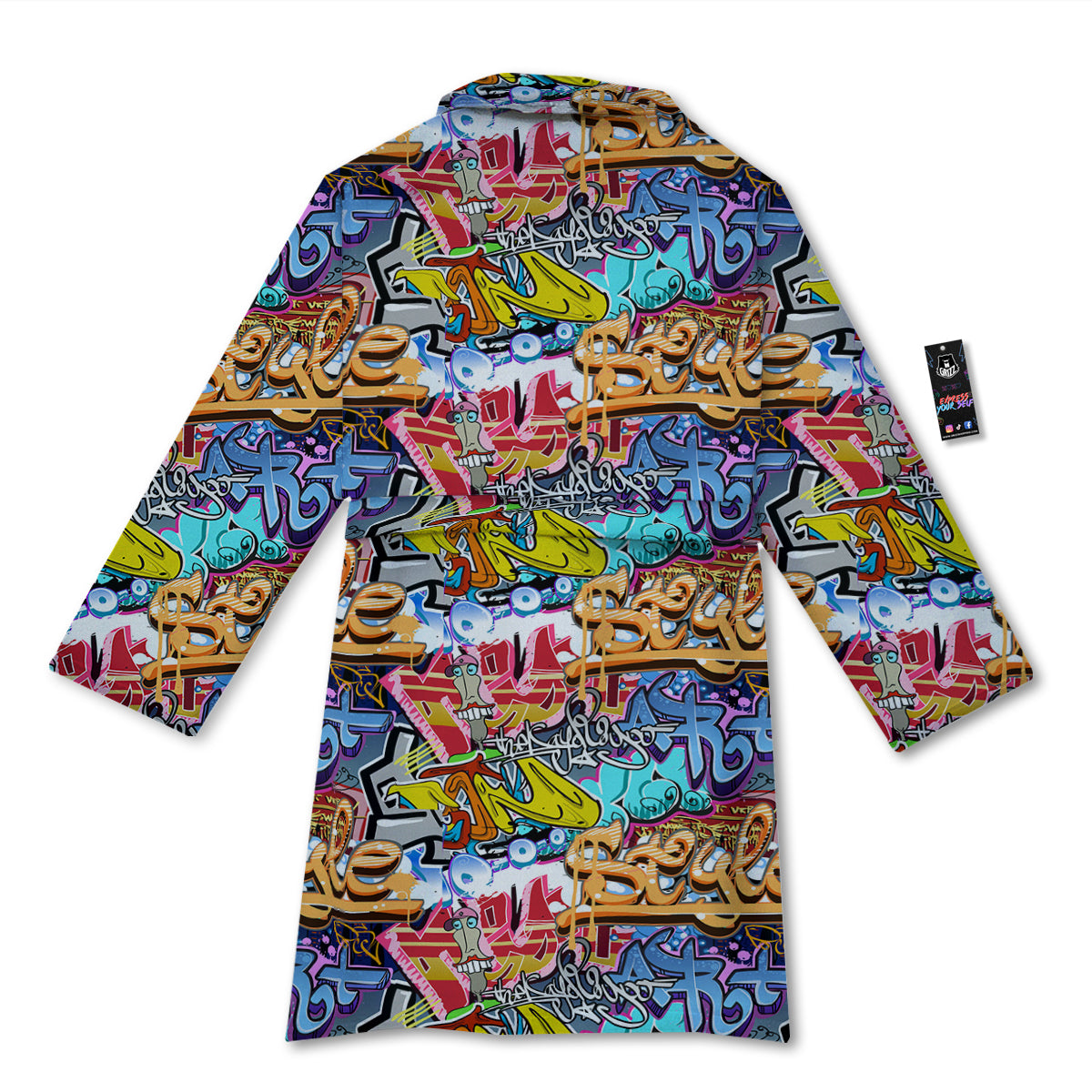 Graffity Street Art Print Pattern Bathrobe-grizzshop