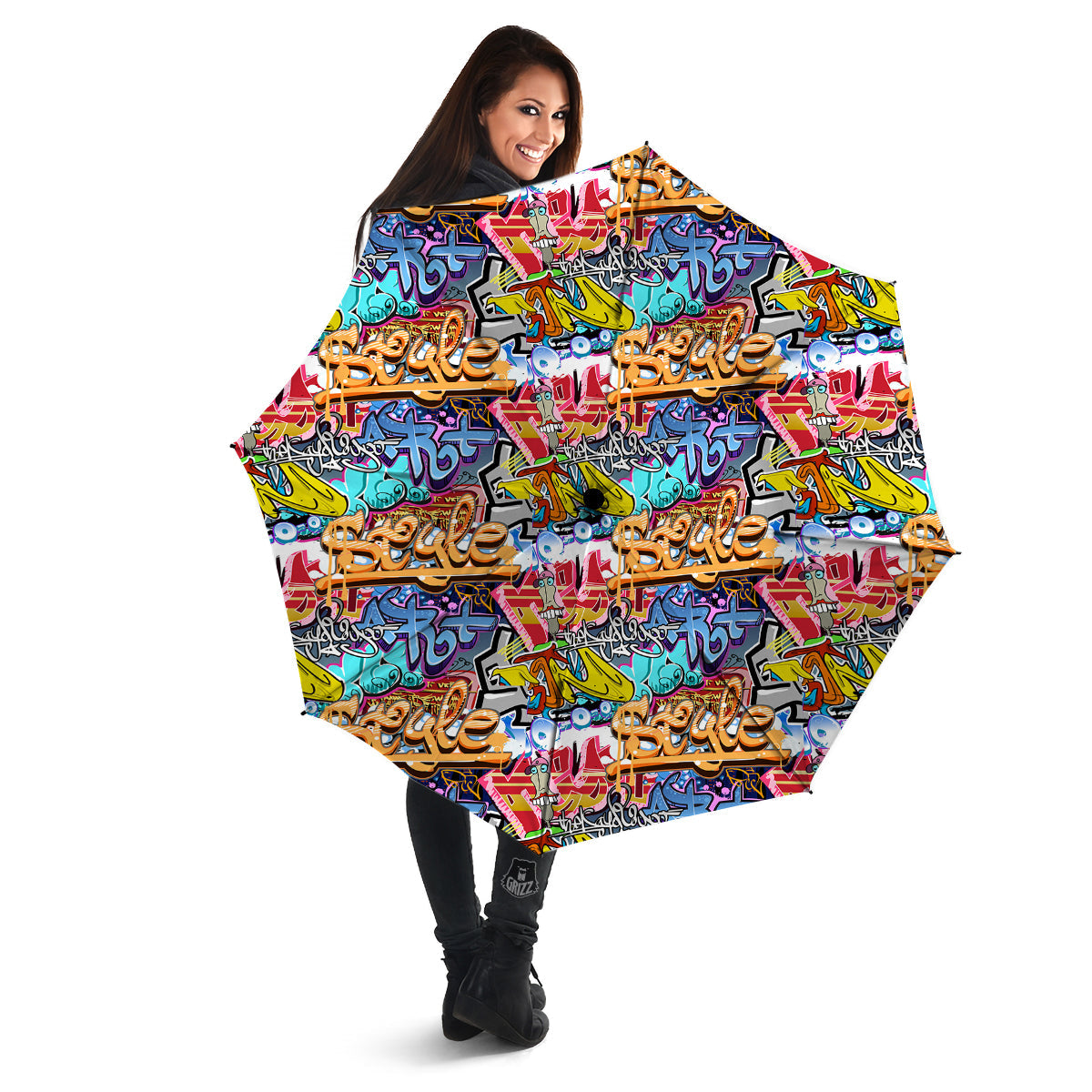 Graffity Street Art Print Pattern Umbrella-grizzshop