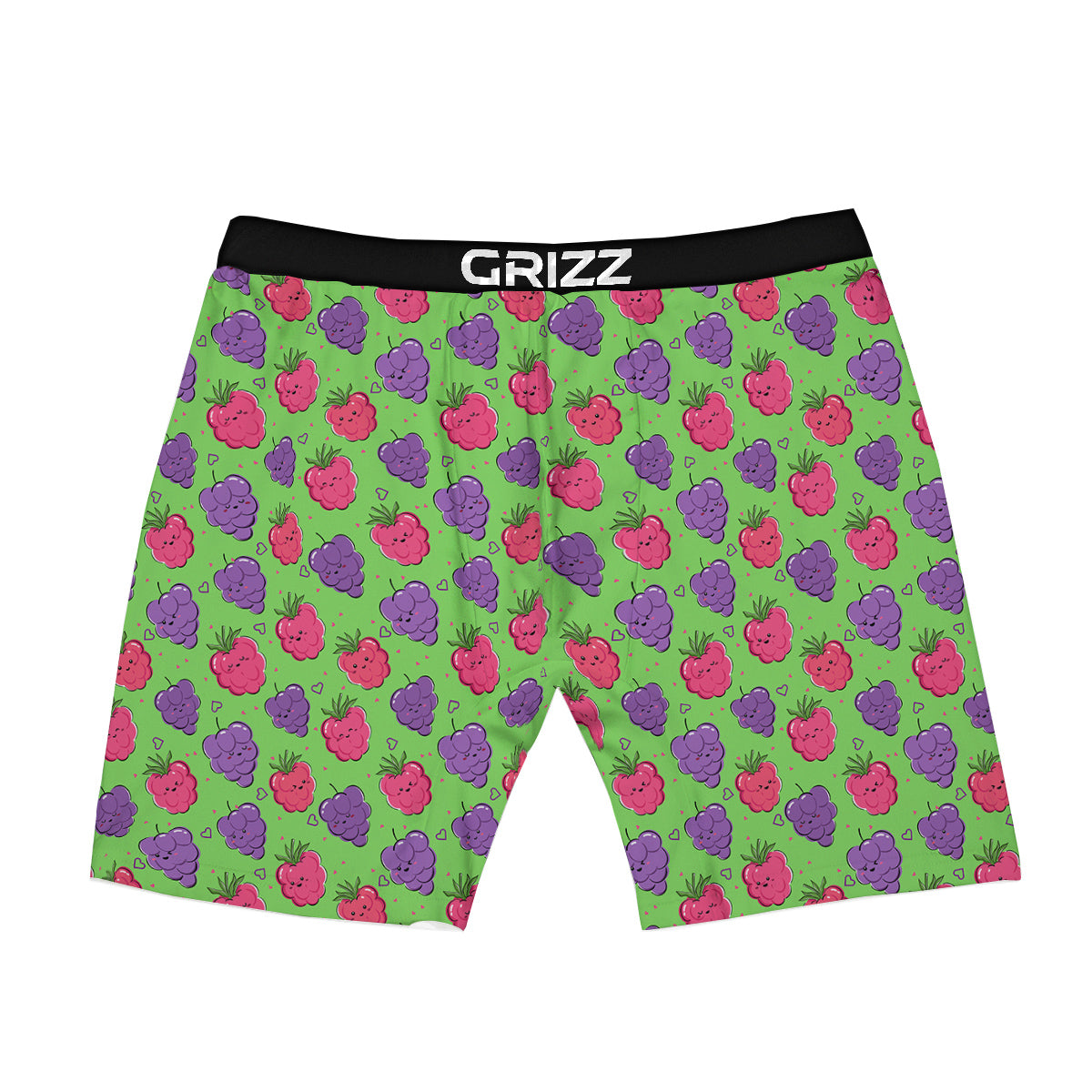Grape Cute Print Pattern Boxer Briefs-grizzshop