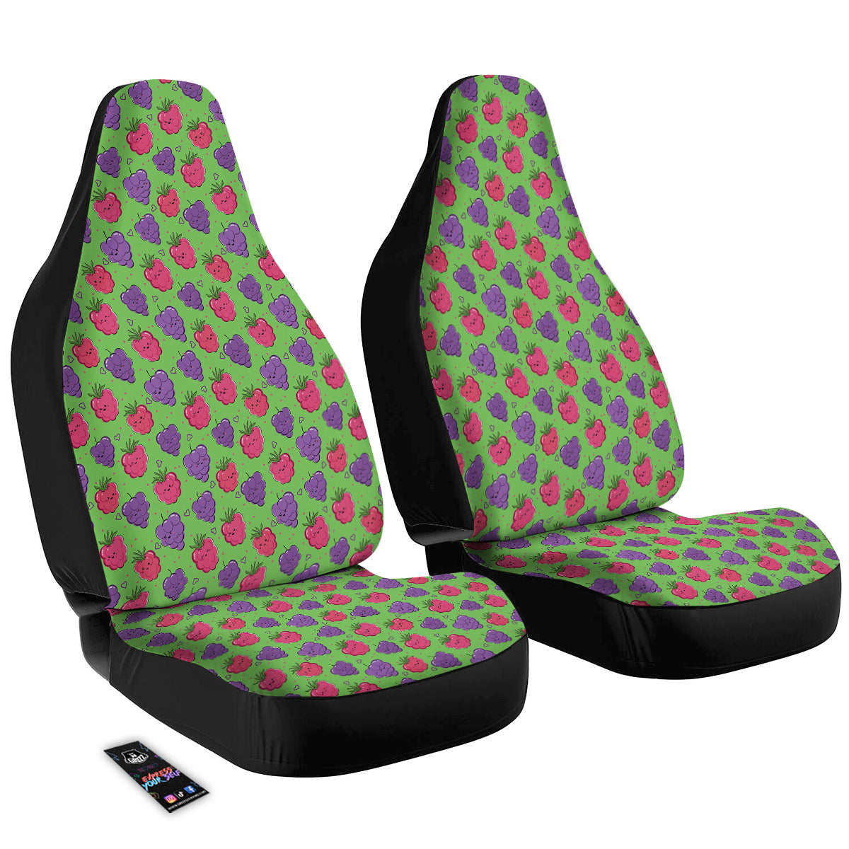 Grape Cute Print Pattern Car Seat Covers-grizzshop