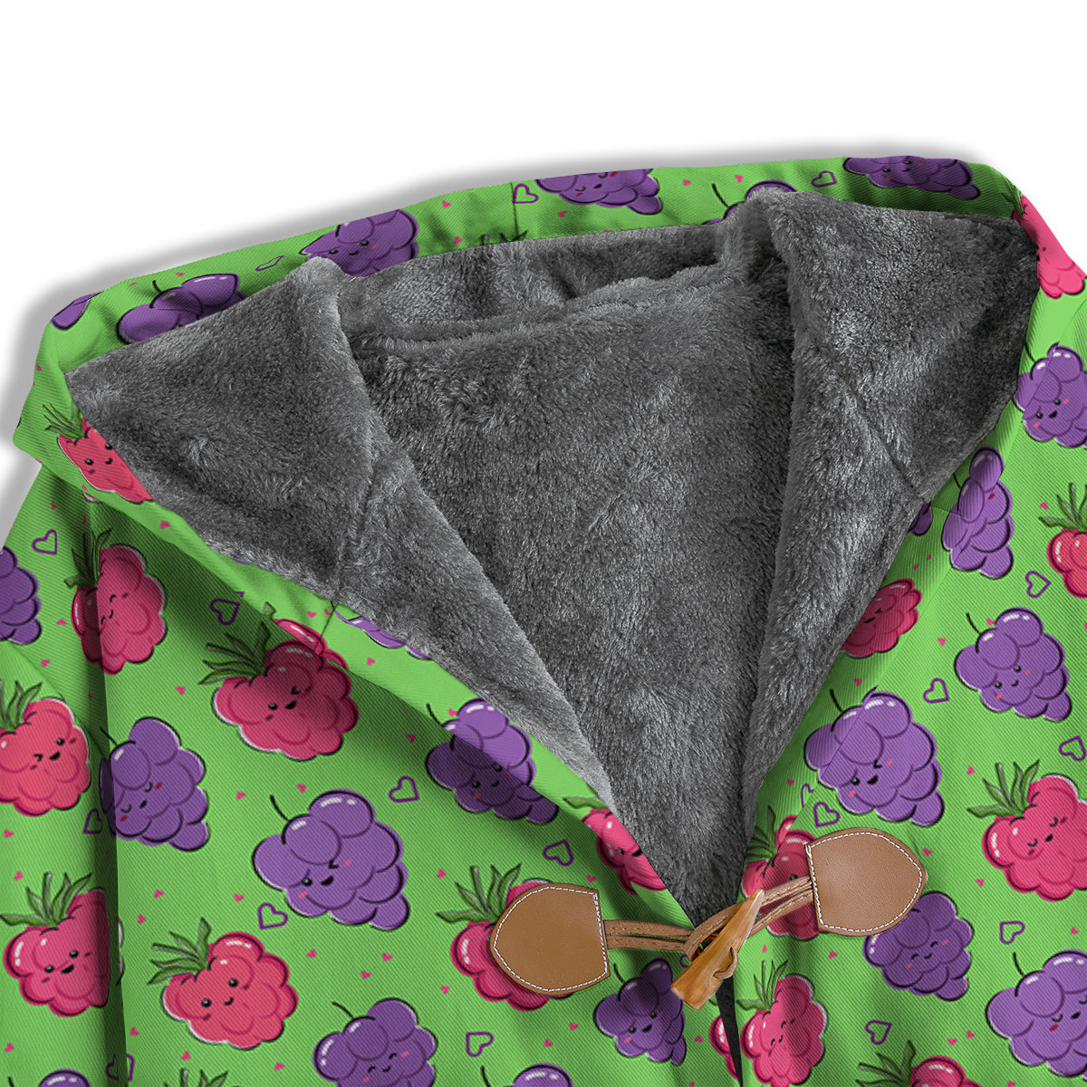 Grape Cute Print Pattern Men's Windbreaker Jacket-grizzshop