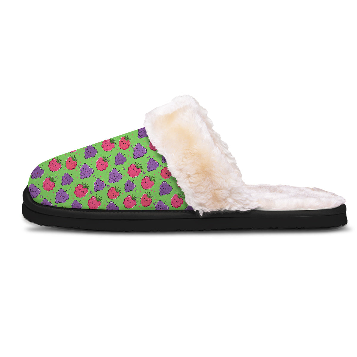 Grape Cute Print Pattern Slippers-grizzshop