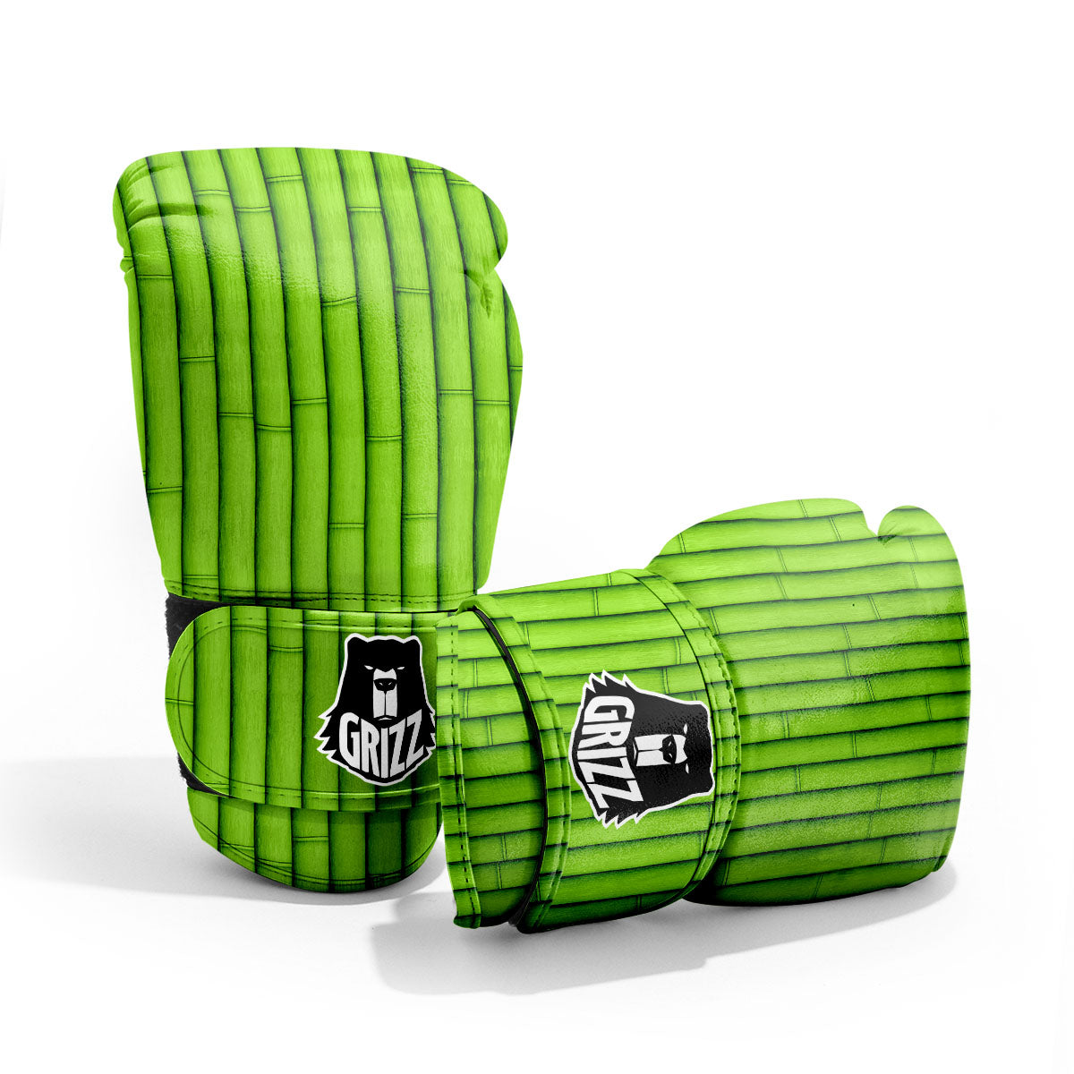 Green Bamboo Print Pro Boxing Glove
