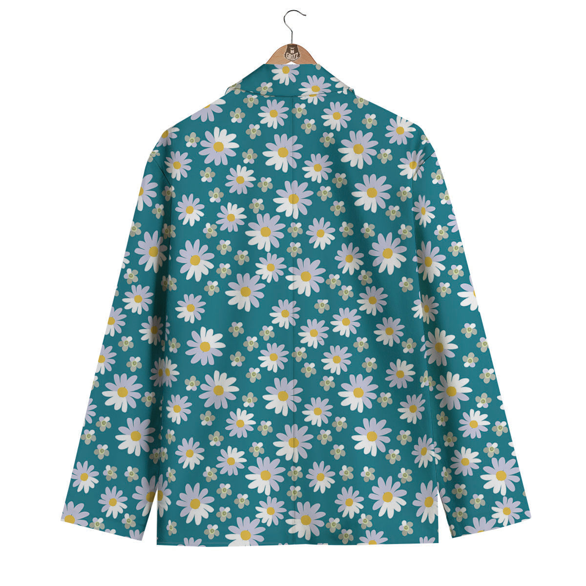 Green Daisy Men's Blazer-grizzshop