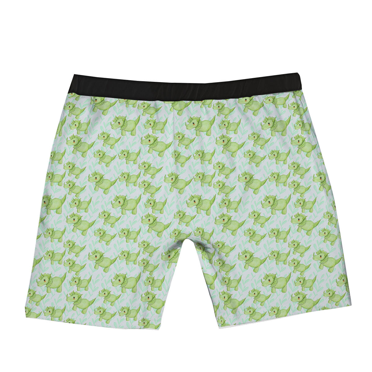 Green Dinosaur Little Print Pattern Boxer Briefs-grizzshop