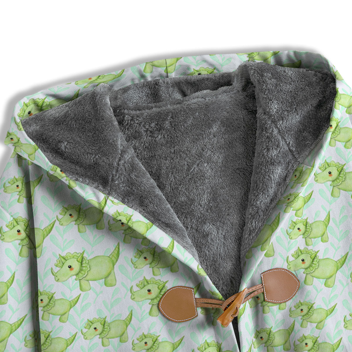Green Dinosaur Little Print Pattern Men's Windbreaker Jacket-grizzshop