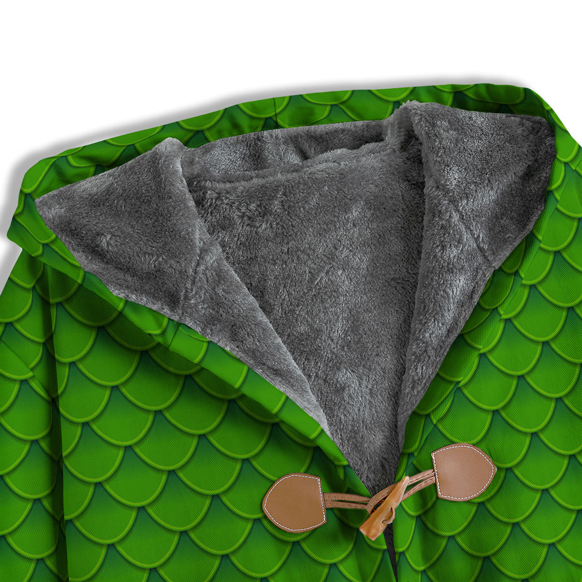 Green Dragon Scales Print Pattern Men's Windbreaker Jacket-grizzshop