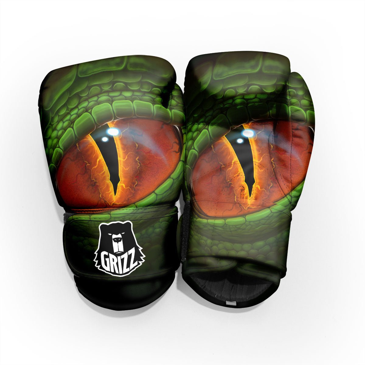 Green Dragon's Eye Print Pro Boxing Glove