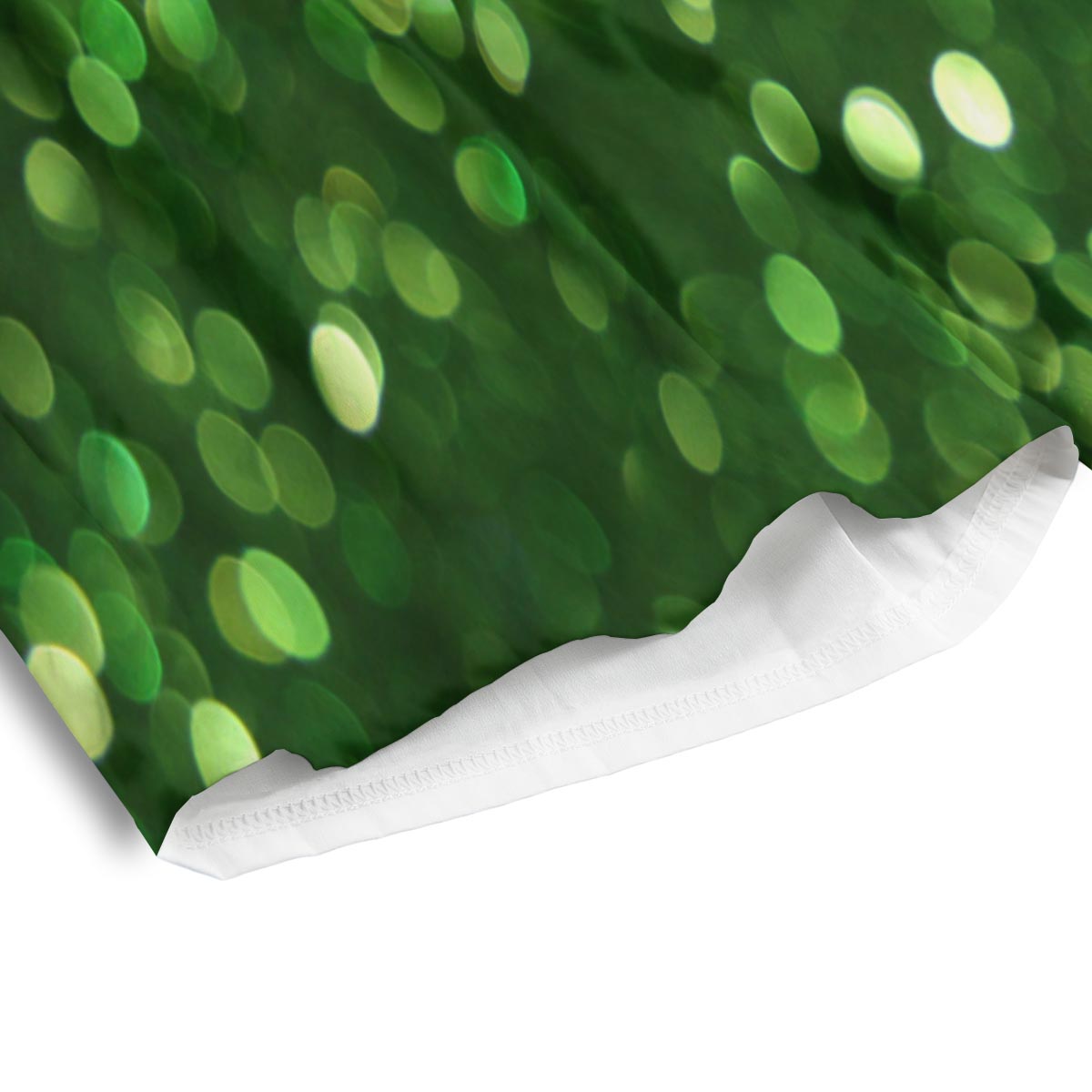 Green Glitter Artwork Shamrock Print Pattern Men's Athletic Shorts